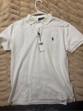 Polo by Ralph Lauren White Short Sleeve Polo with Navy Pony